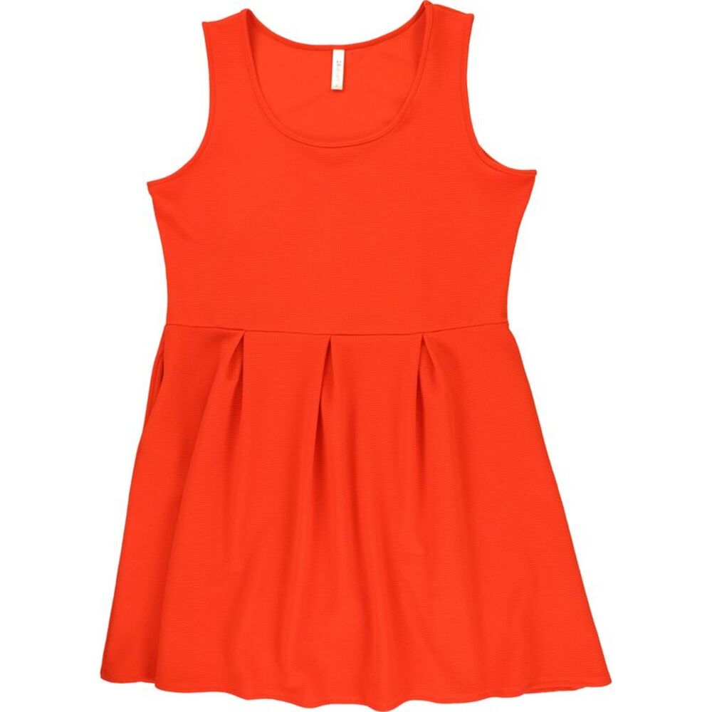 24seven Womens Plus Size Textu Red Sleeveless Pleated  Reds 2X, NWT